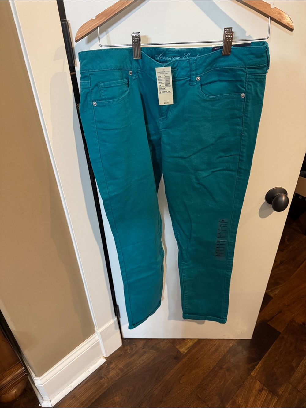 American Eagle Outfitters Teal Skinny Jeans - Women's
